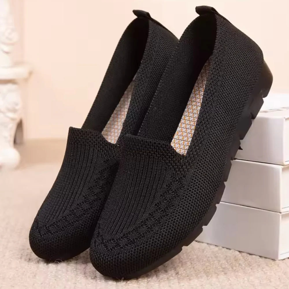 Mocassins confortables noirs pour femme
