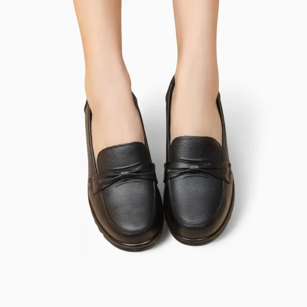 Mocassins orthopédiques noir pour femme