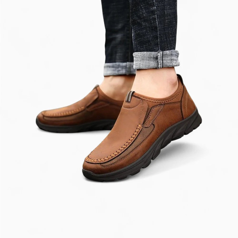 Mocassins orthopédiques marron pour homme