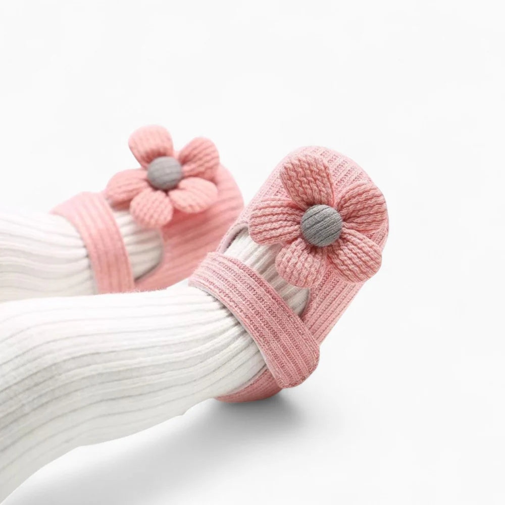 Mocassins roses pour bébé fille
