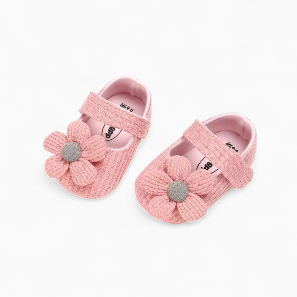 Mocassins roses pour bébé fille