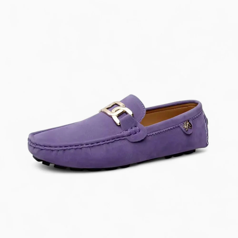 Mocassins bateau violets unisexe