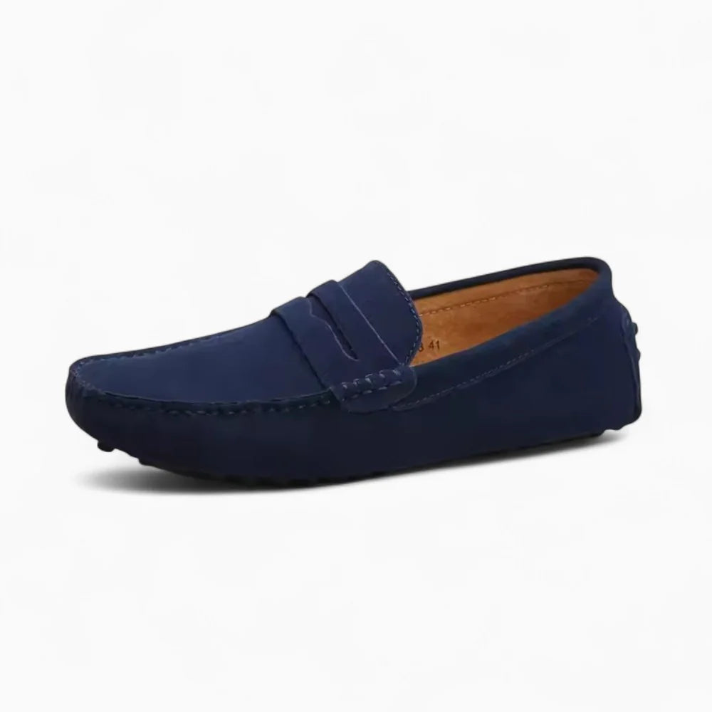 Mocassins bateau bleu marine pour homme