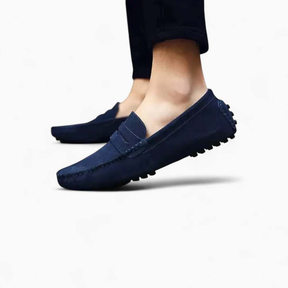 Mocassins bateau bleu marine pour homme