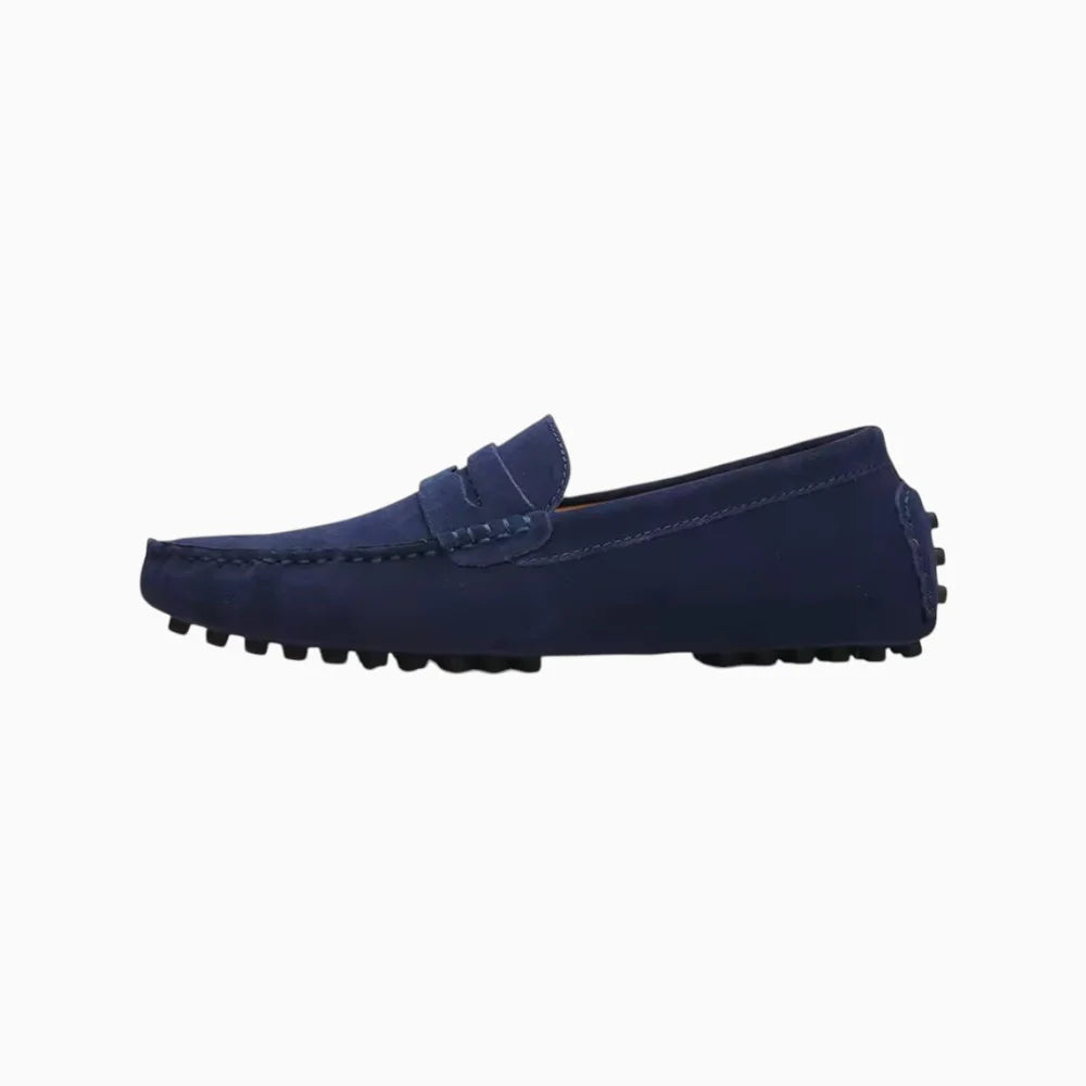 Mocassins bateau bleu marine pour homme