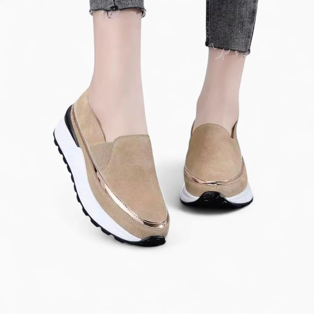 Mocassins compensés pour femme