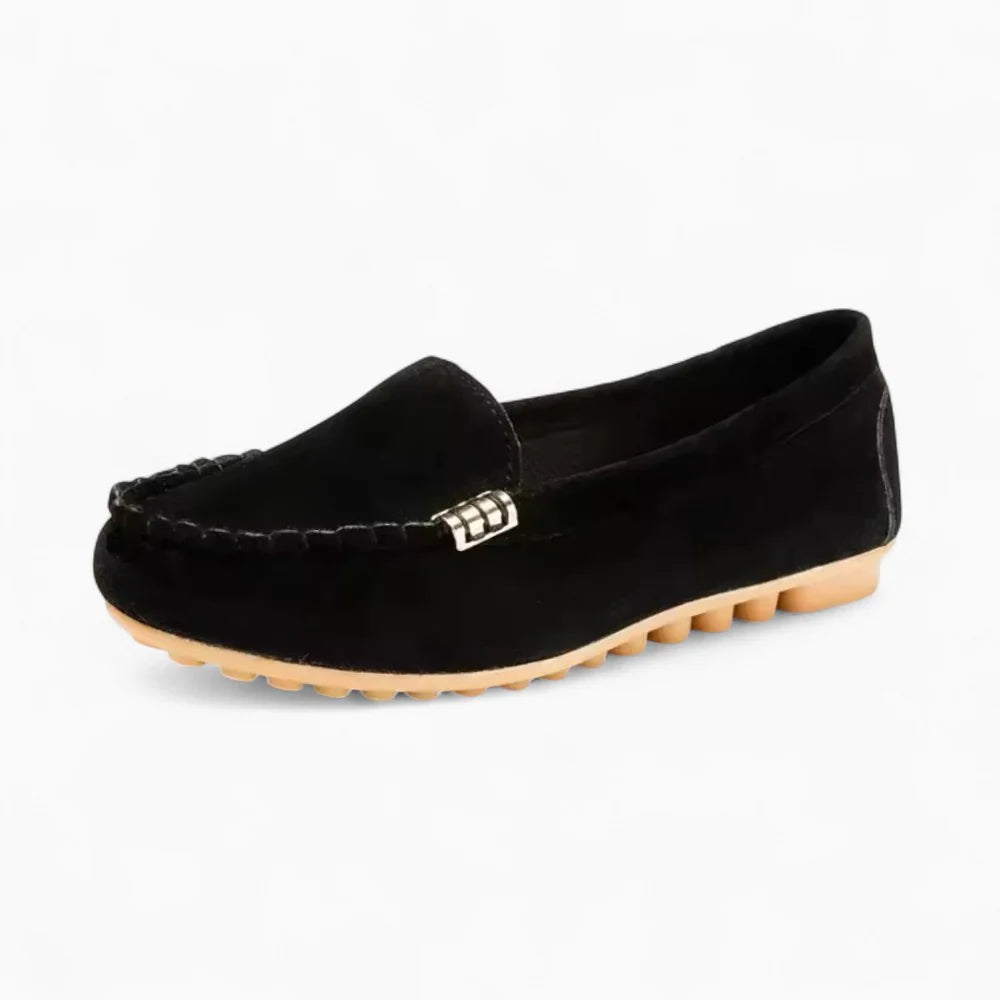 Mocassins bateau noirs pour femme