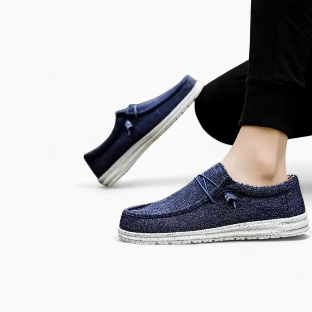 Mocassins bleu jean pour homme