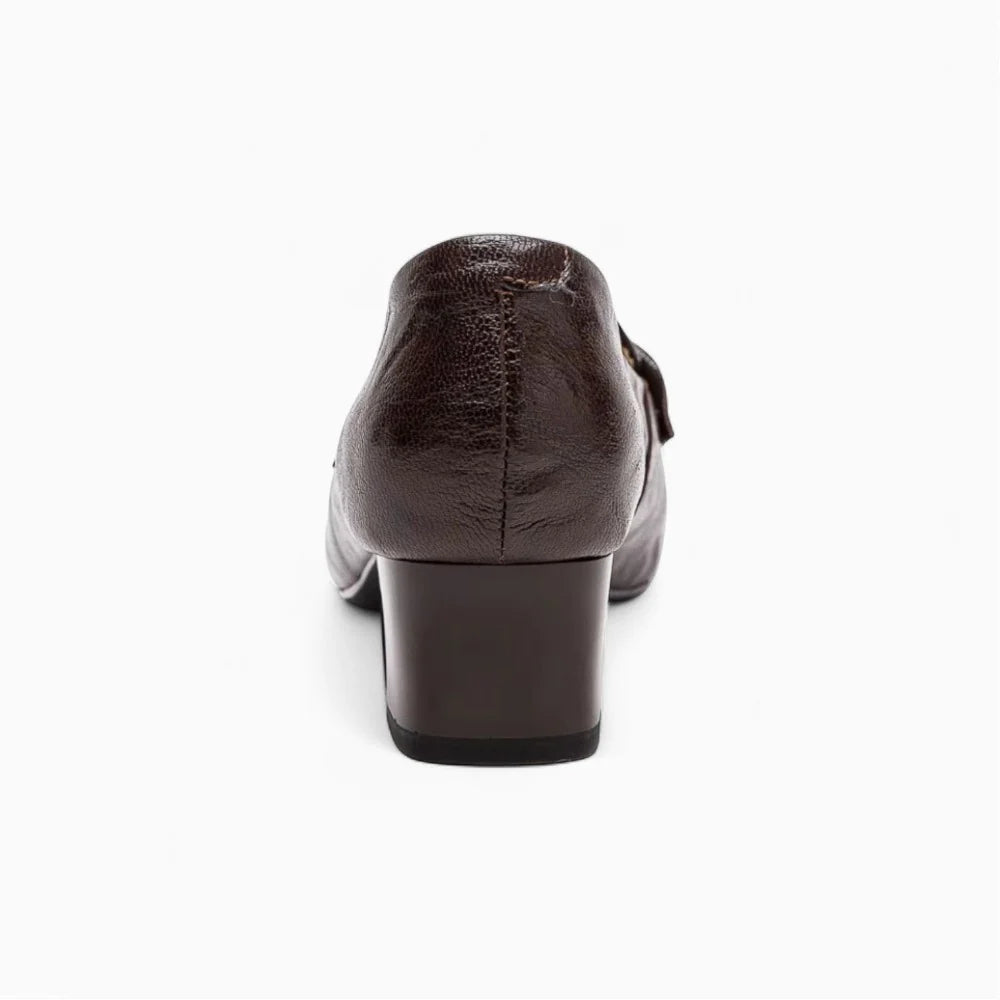 Mocassins bout pointu à talon pour femme