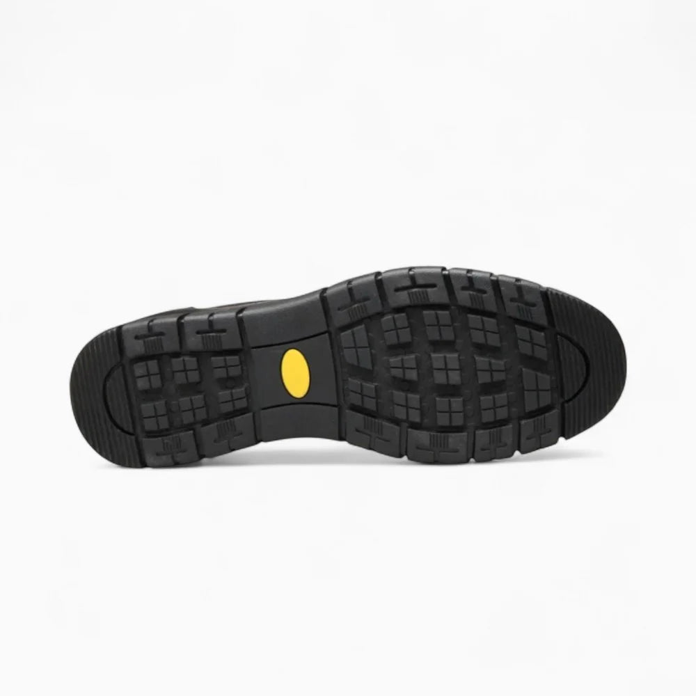 Mocassins homme orthopédiques en cuir noir souple