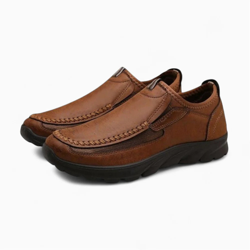 Mocassins orthopédiques marron pour homme