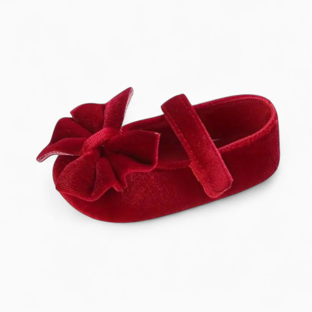 Mocassins rouges pour bébé fille