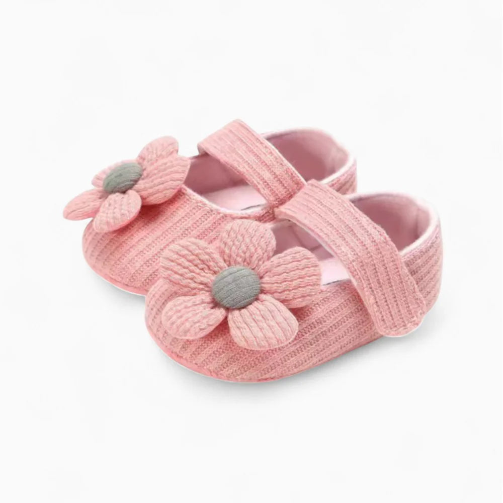 Mocassins roses pour bébé fille