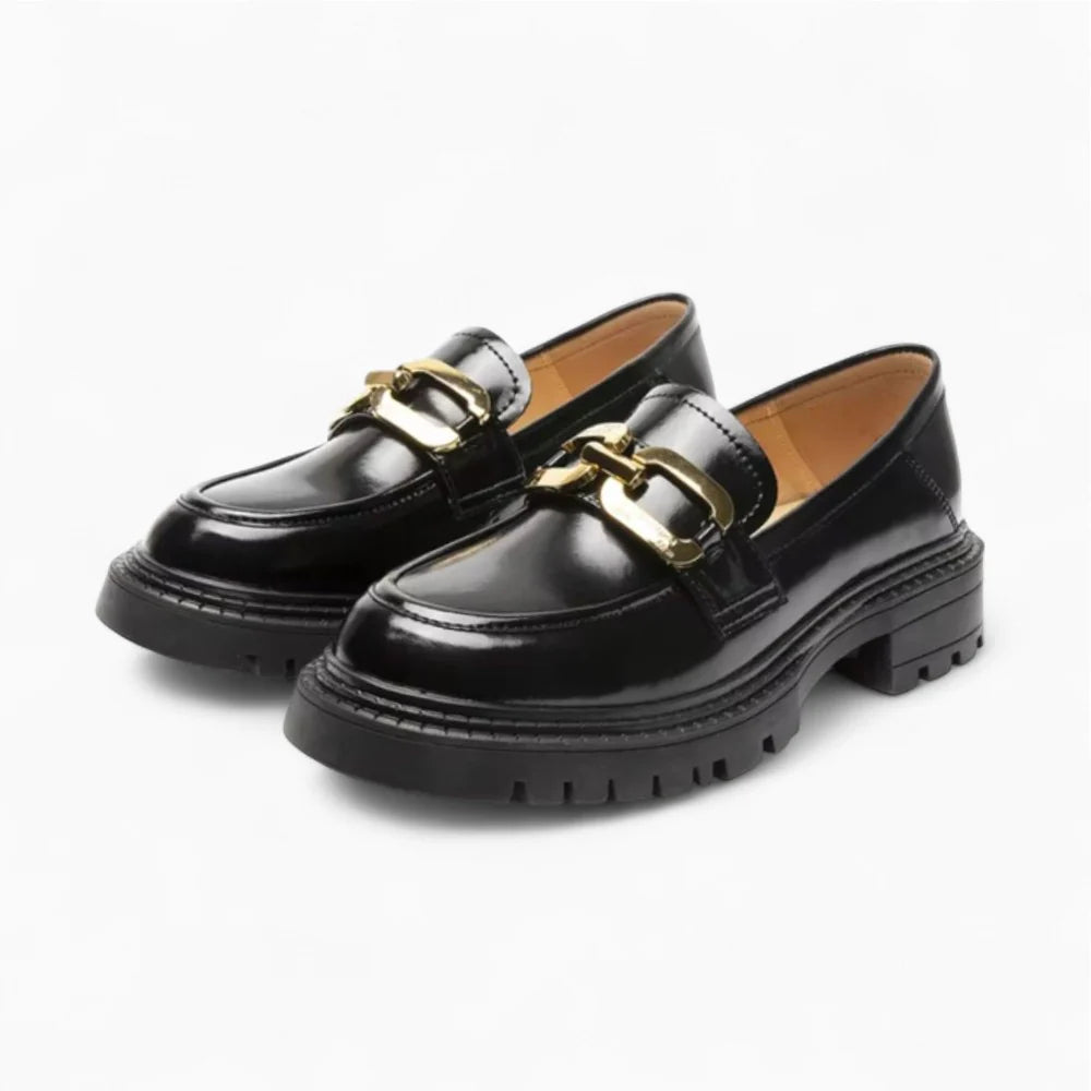 Mocassins à plateforme vernis pour femme