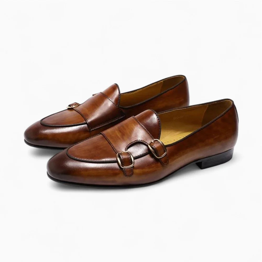Mocassins habillés en cuir vernis pour homme