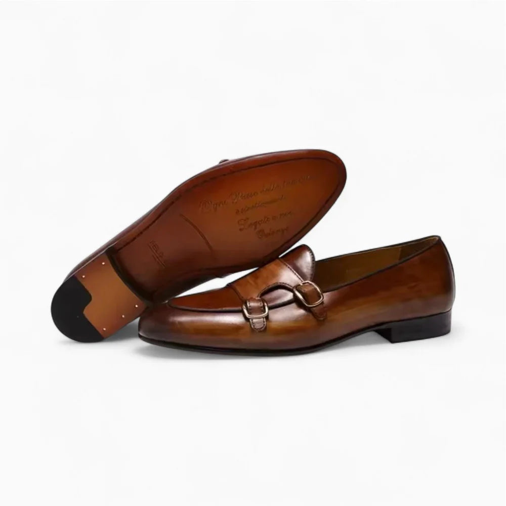 Mocassins habillés en cuir vernis pour homme