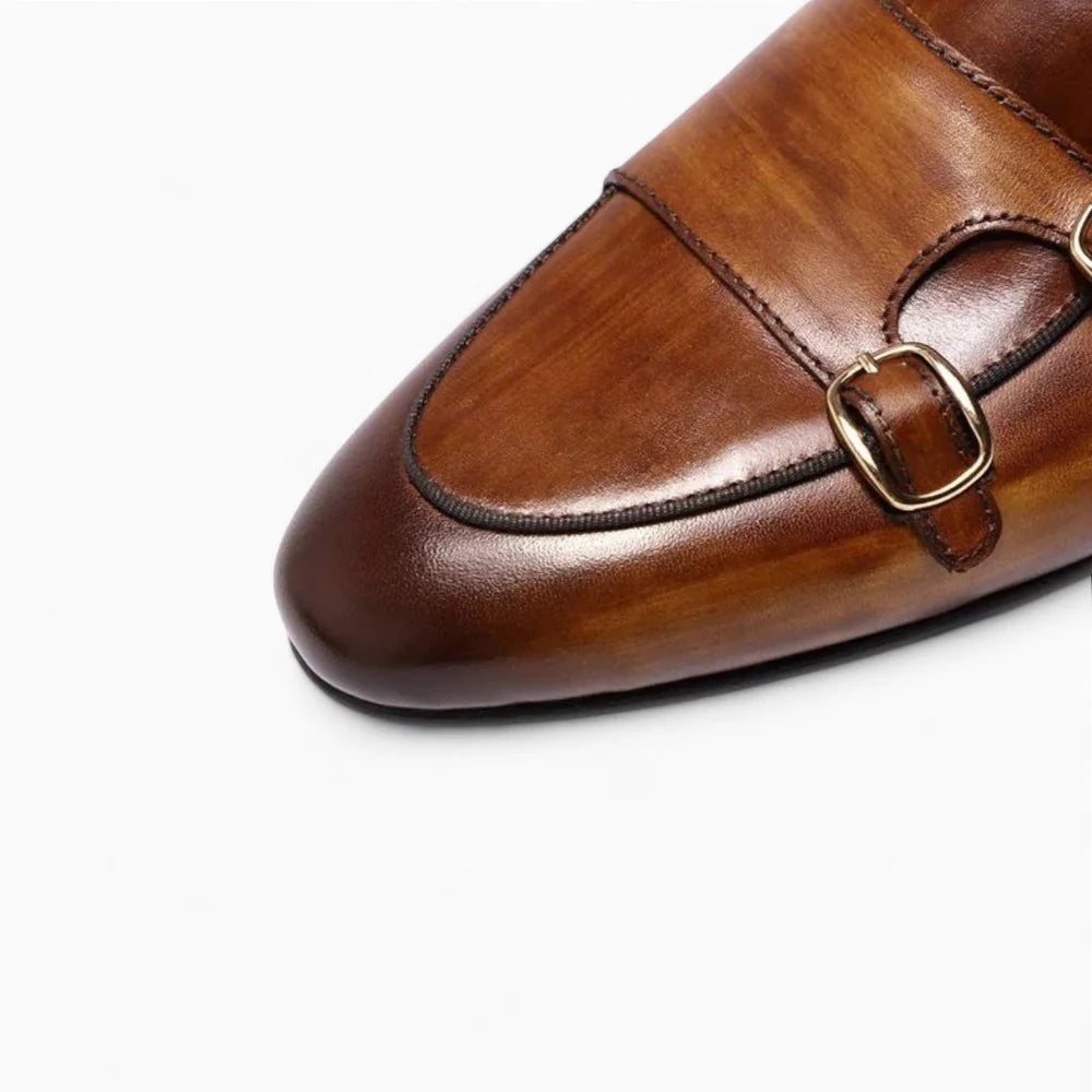Mocassins habillés en cuir vernis pour homme