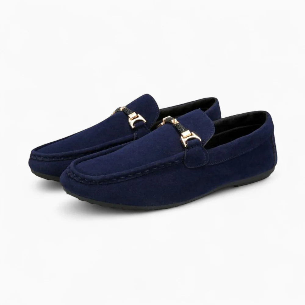 Mocassins classiques bleu marine pour homme