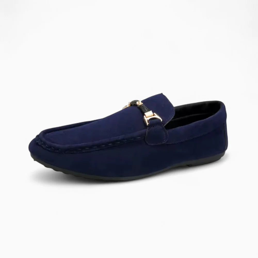 Mocassins classiques bleu marine pour homme