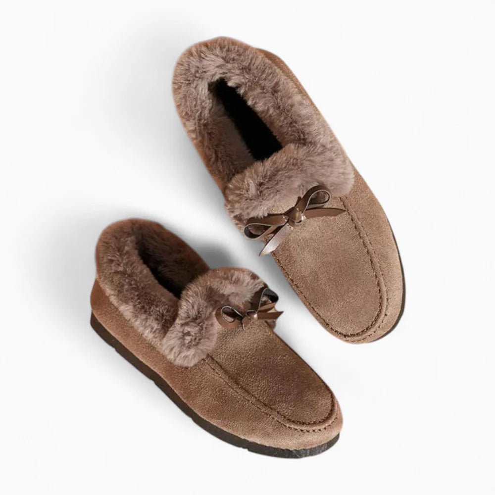 Mocassins femme avec fourrure
