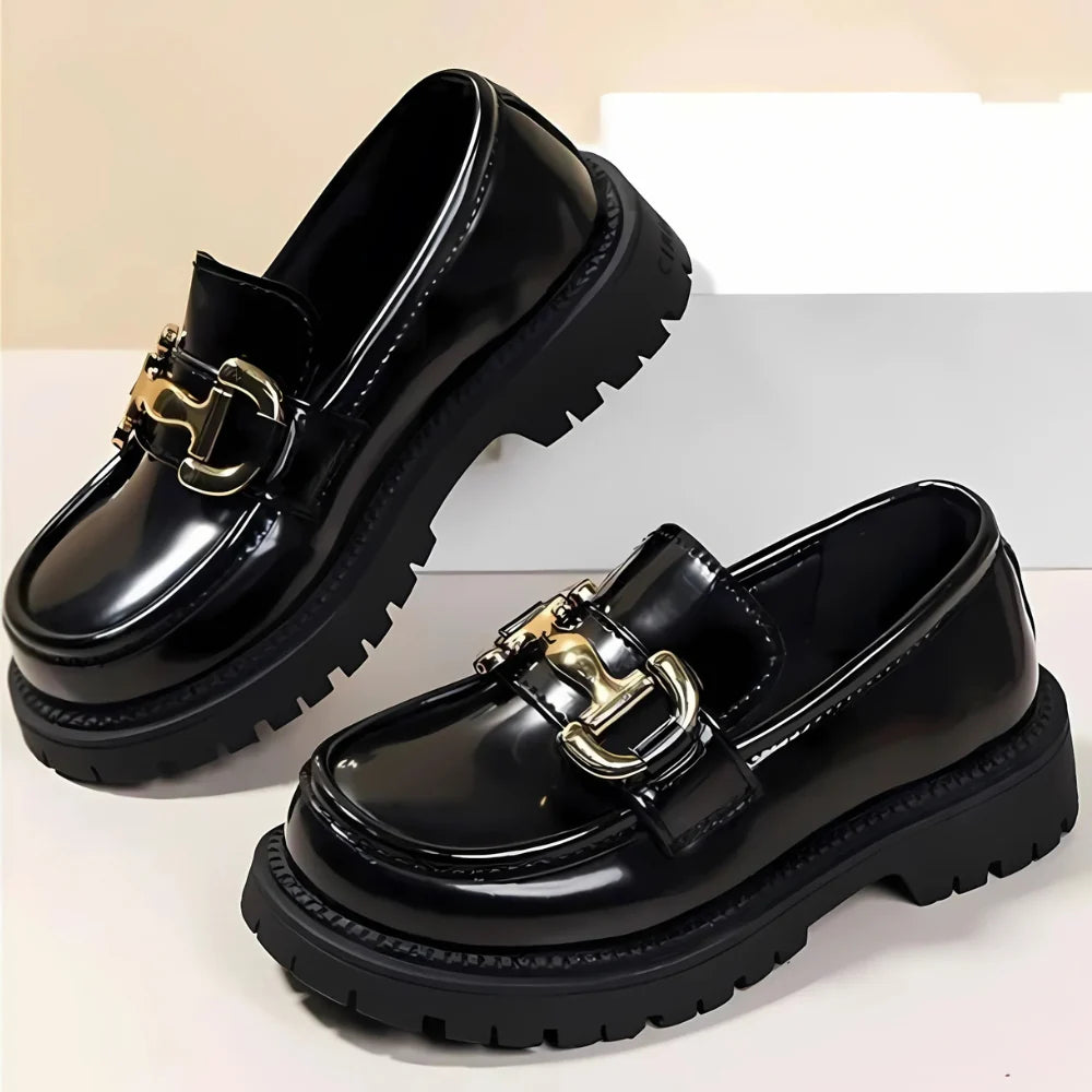 Mocassins noirs pour fille