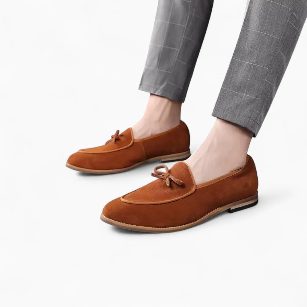Mocassins britanniques en daim pour homme