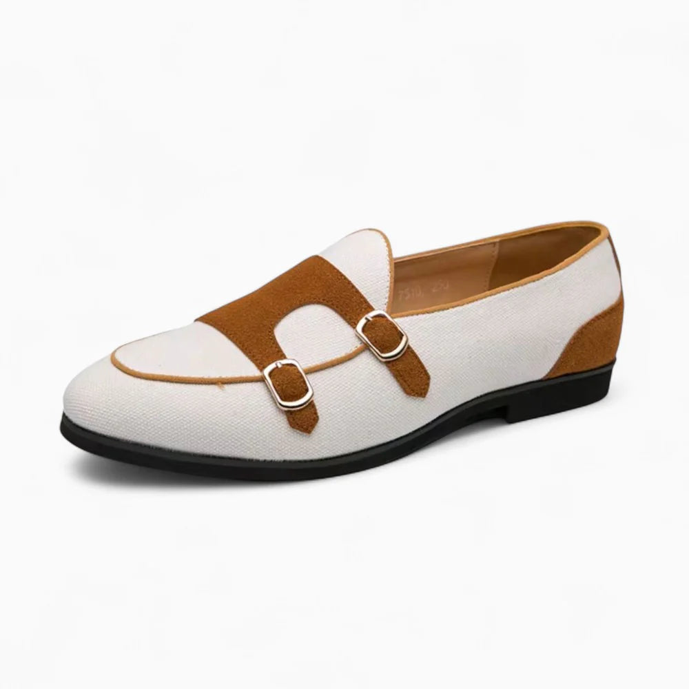 Mocassins habillés blancs pour homme