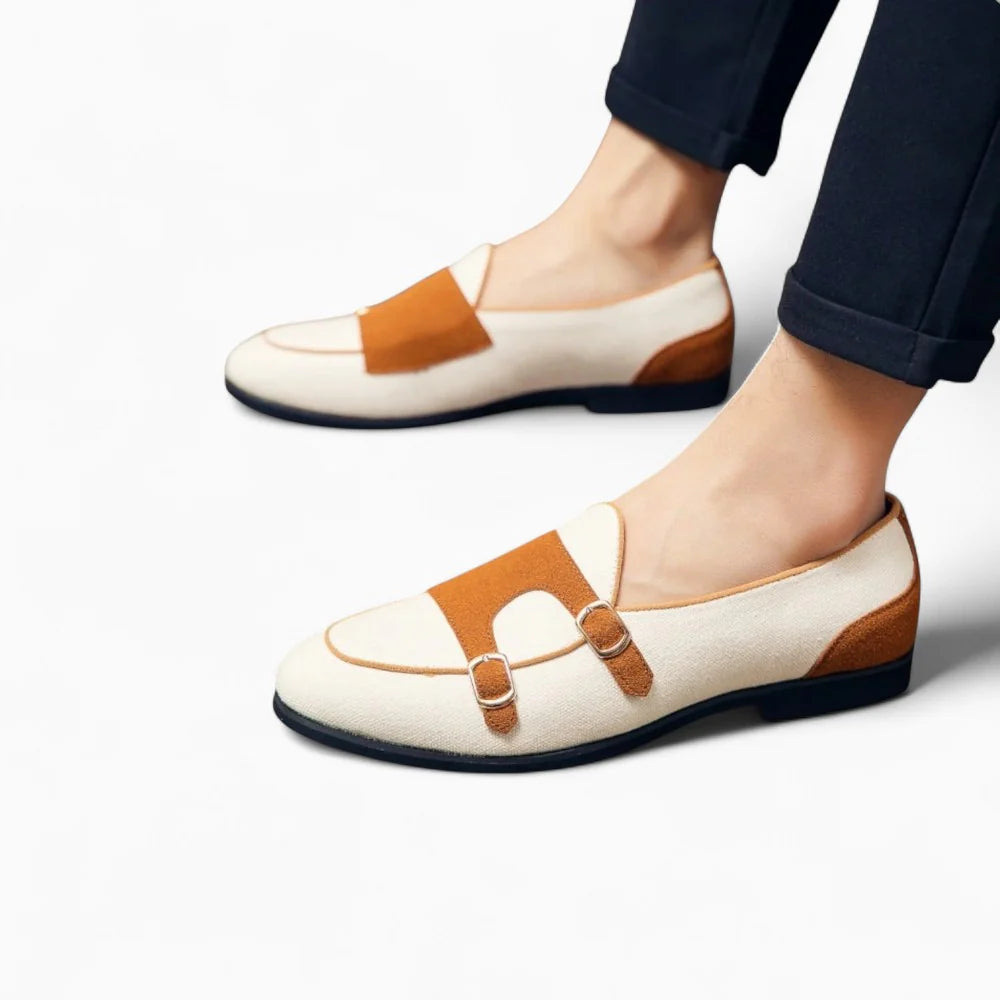 Mocassins habillés blancs pour homme