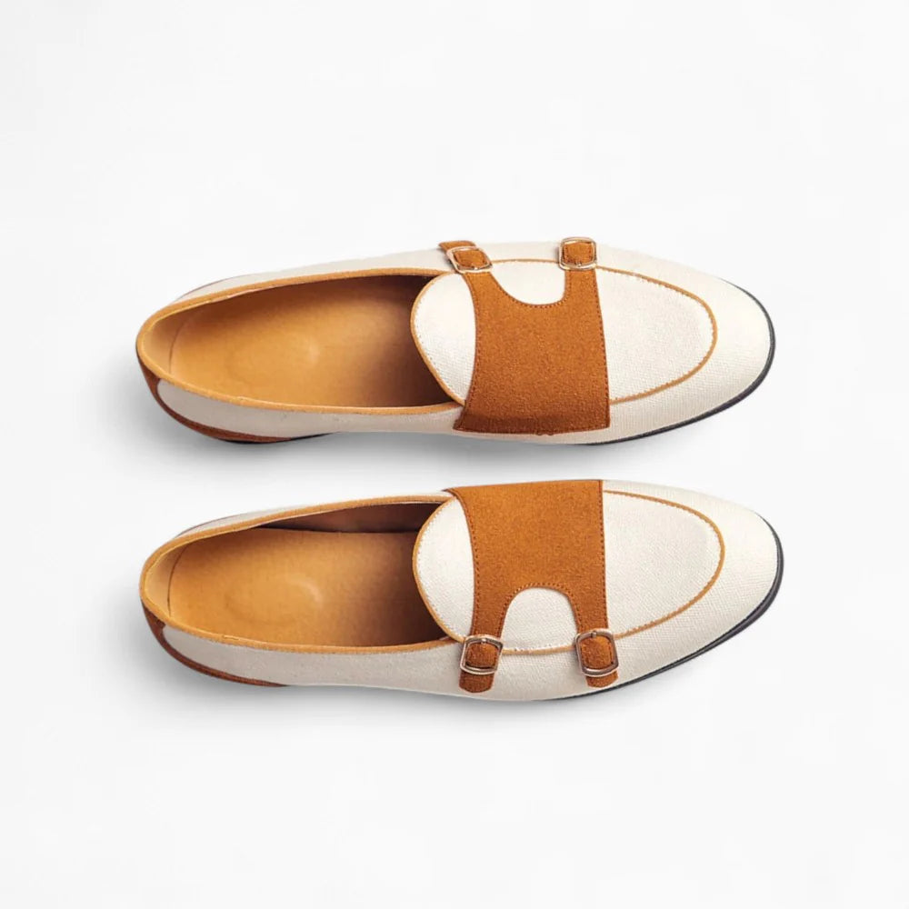 Mocassins habillés blancs pour homme